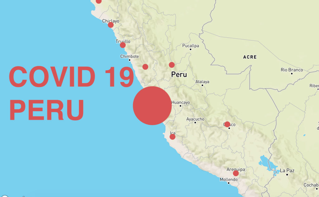 Mapa de Coronavirus en Peru